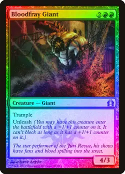 Bloodfray Giant FOIL Return to Ravnica NM Red Uncommon MAGIC MTG CARD ABUGames - Image 1