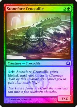 Stonefare Crocodile FOIL Return to Ravnica NM Green Common MAGIC CARD ABUGames - Image 1