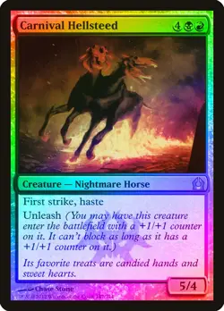 Carnival Hellsteed FOIL Return to Ravnica NM Black Red Rare MTG CARD ABUGames - Image 1