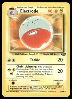 Pokemon Cards Electrode 18/64 Jungle Rare NM - Image 1