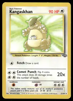 Pokemon Cards Kangaskhan 21/64 Jungle Rare LP - Image 1