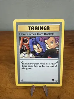Here Comes Team Rocket 71/82 Non Holo Rare Card Pokemon Team Rocket Trainer MP - Image 1