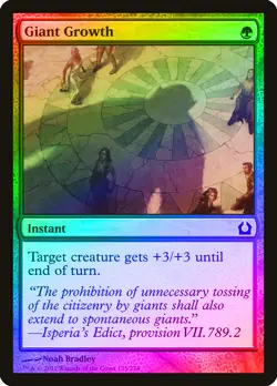 Giant Growth FOIL Return to Ravnica NM Green Common MAGIC MTG CARD ABUGames - Image 1
