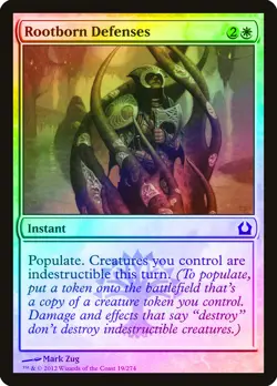 Rootborn Defenses FOIL Return to Ravnica NM White Common MAGIC CARD ABUGames - Image 1