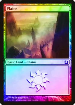 Plains (252) FOIL Return to Ravnica NM Basic Land MAGIC MTG CARD ABUGames - Image 1