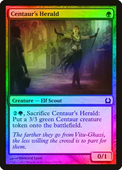 Centaur's Herald FOIL Return to Ravnica NM Green Common MAGIC CARD ABUGames - Image 1