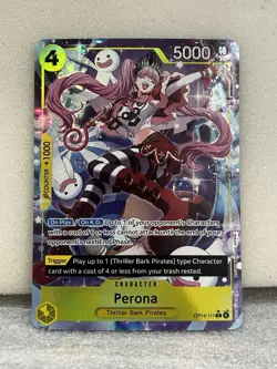 ONE PIECE TCG CARD Perona - OP14-111 Alternate Art The Azure Sea's Seven OP14 - Image 1