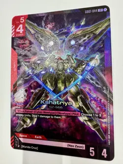 Kshatriya (GD01-044) - Newtype Rising #GD01-044 LR - NM Foil Gundam Card Game - Image 4
