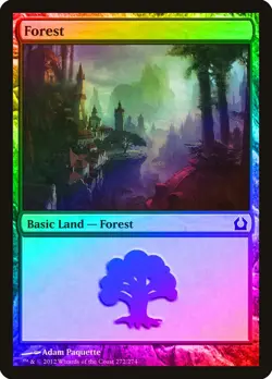Forest (272) FOIL Return to Ravnica NM Basic Land MAGIC MTG CARD ABUGames - Image 1