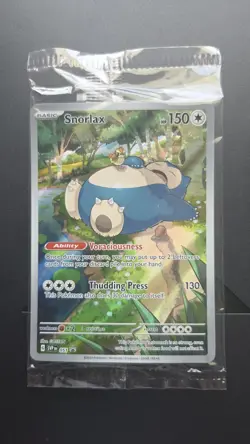 Snorlax SVP EN 051 Black Star Promo Scarlet & Violet Pokemon 151 Card - SEALED - Image 1