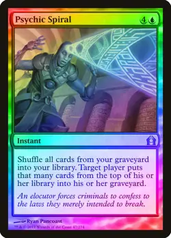 Psychic Spiral FOIL Return to Ravnica NM Blue Uncommon MAGIC MTG CARD ABUGames - Image 1