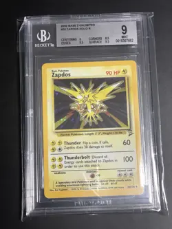 Zapdos #16/102 Base Set Holo Pokemon 1999 - BGS 9 MINT Card - Image 2