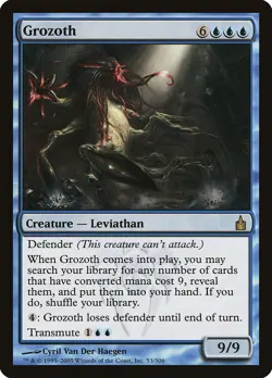 Grozoth Ravnica: City of Guilds NM Blue Rare MAGIC THE GATHERING CARD ABUGames - Image 1