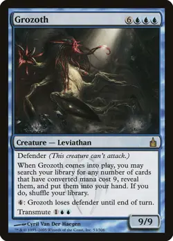 Grozoth Ravnica: City of Guilds PLD Blue Rare MAGIC GATHERING CARD ABUGames - Image 1