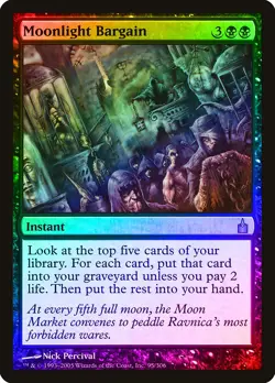 Moonlight Bargain FOIL Ravnica: City of Guilds PLD Black Rare CARD ABUGames - Image 1