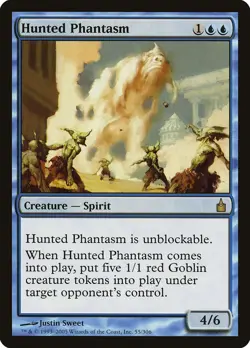 Hunted Phantasm Ravnica: City of Guilds HEAVILY PLD Blue Rare MTG CARD ABUGames - Image 1