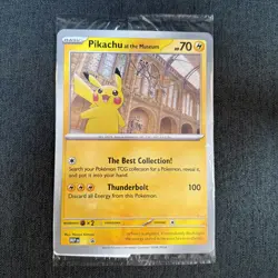 Pikachu At The Museum OVERSIZED Promo Card - Natural History Museum - SEALED - Image 1
