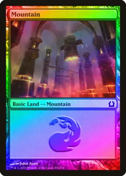 Mountain (265) FOIL Return to Ravnica NM Basic Land MAGIC MTG CARD ABUGames - Image 1