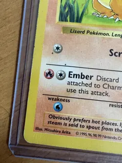 Pokemon TCG Charmander Shadowless Common Card 46/102 Base Set, see condition - Image 3