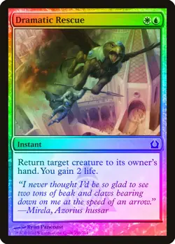 Dramatic Rescue FOIL Return to Ravnica NM White Blue Common MTG CARD ABUGames - Image 1