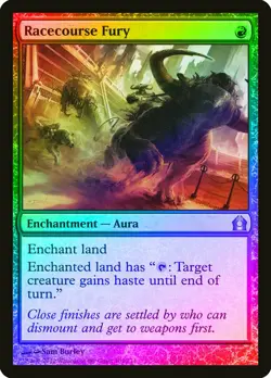 Racecourse Fury FOIL Return to Ravnica NM Red Uncommon MAGIC MTG CARD ABUGames - Image 1
