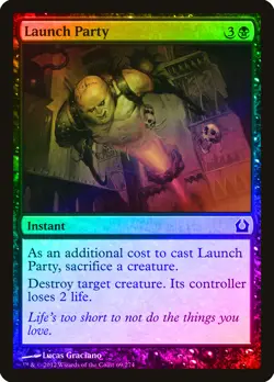 Launch Party FOIL Return to Ravnica NM Black Common MAGIC MTG CARD ABUGames - Image 1