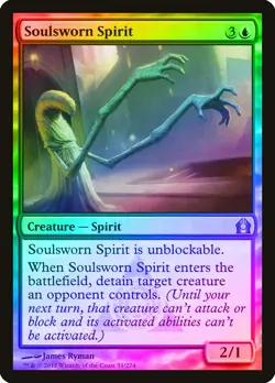 Soulsworn Spirit FOIL Return to Ravnica NM Blue Uncommon MAGIC CARD ABUGames - Image 1