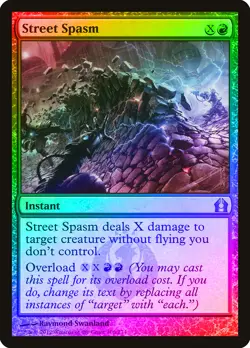 Street Spasm FOIL Return to Ravnica NM Red Uncommon MAGIC MTG CARD ABUGames - Image 1