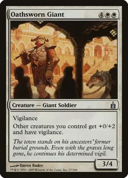 Oathsworn Giant Ravnica: City of Guilds NM White Uncommon MAGIC CARD ABUGames - Image 1