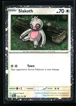 Slakoth (Cosmos Holo) Common Miscellaneous Cards & Products 160/193 NM - Image 1