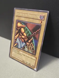 Vintage Yu-Gi-Oh TCG Left Arm Of The Forbidden One LOB-123 Super Rare Holo Card - Image 2