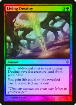 Living Destiny FOIL Rise of the Eldrazi NM Green Common MAGIC CARD ABUGames - Image 1