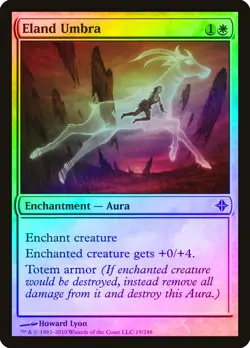 Eland Umbra FOIL Rise of the Eldrazi NM White Common MAGIC MTG CARD ABUGames - Image 1