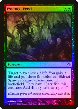 Essence Feed FOIL Rise of the Eldrazi NM Black Common MAGIC MTG CARD ABUGames - Image 1