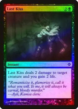 Last Kiss FOIL Rise of the Eldrazi NM Black Common MAGIC MTG CARD ABUGames - Image 1