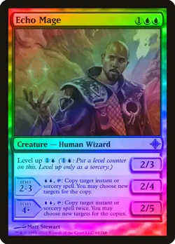 Echo Mage FOIL Rise of the Eldrazi PLD Blue Rare MAGIC MTG CARD ABUGames - Image 1