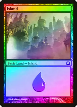 Island (258) FOIL Return to Ravnica NM Basic Land MAGIC MTG CARD ABUGames - Image 1