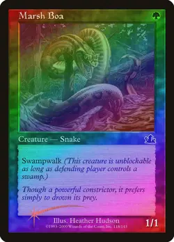 Marsh Boa FOIL Prophecy NM Green Common MAGIC THE GATHERING MTG CARD ABUGames - Image 1