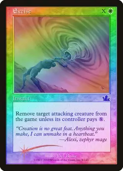 Excise FOIL Prophecy NM White Common MAGIC THE GATHERING MTG CARD ABUGames - Image 1