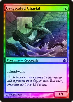 Grayscaled Gharial FOIL Ravnica: City of Guilds NM Blue Common CARD ABUGames - Image 1
