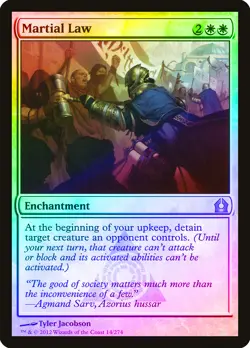 Martial Law FOIL Return to Ravnica NM White Rare MAGIC GATHERING CARD ABUGames - Image 1