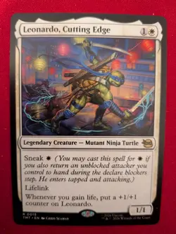 Leonardo, Cutting edge Non-Foil R NM TMNT MTG - Image 1