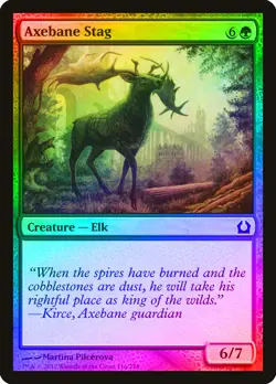 Axebane Stag FOIL Return to Ravnica NM Green Common MAGIC MTG CARD ABUGames - Image 1