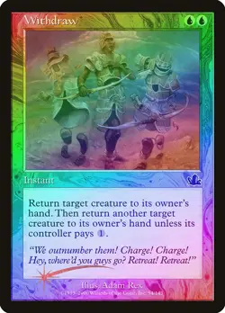 Withdraw FOIL Prophecy PLD Blue Common MAGIC THE GATHERING MTG CARD ABUGames - Image 1