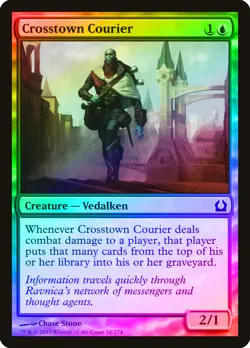 Crosstown Courier FOIL Return to Ravnica NM Blue Common MAGIC CARD ABUGames - Image 1