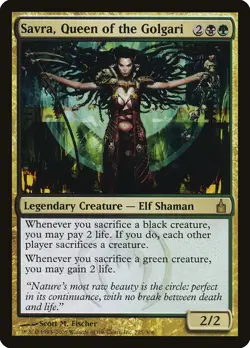 Savra, Queen of the Golgari Ravnica: City of Guilds NM Rare CARD ABUGames - Image 1