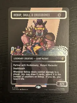 Bebop, Skull & Crossbones (Borderless) (Surge Foil) Commander: Teenage Mutant... - Image 1