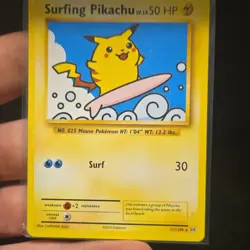 Pokemon Surfing Pikachu Secret Rare Evolutions 111/108 Regular Basic 50HP - Image 1