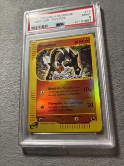 PSA 9 Houndour 66/144 #66 Reverse Holo Skyridge Pokemon Card Low Pop - Image 2