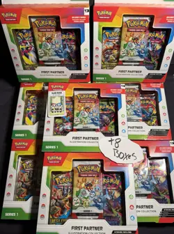 Lot of (8) Pokemon TCG First Partner Illustration Collection Series 1 Sealed - Image 1